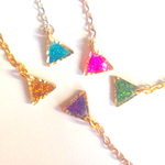 三角片耳ピアス／5カラー