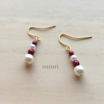 再販3❤️ツートンカラーピアス