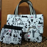 パンダ 　ミニトートバッグ　感謝の3点セット