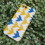 新柄 北欧風イエローバードのiPhone5.5sケース 