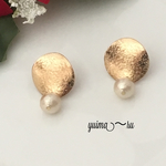 春コットンパールピアス〜《スターダスト》