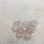再販★最高級 天然石 マダガスカル ローズクォーツ 3A 8mm ビーズ 5粒