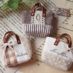 ＊ミニチュアバッグ＊３個ｾｯﾄ＊ナチュラル＊