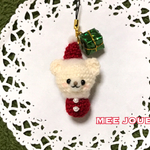 【再販・クリスマス】しろくまスノーストラップ
