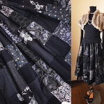 Ｈ様ご予約品　絵画なパッチワークsk navy dreams ロング