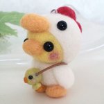 ニワトリヒヨコちゃんのストラップ
