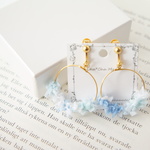 winter Blue の　フープイヤリング or　ピアス