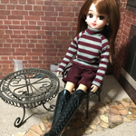ハイネックトップス&ショートパンツ セット