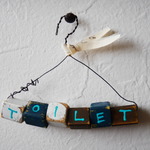 ウッドサインハンガー【TOILET】