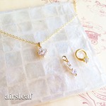 選べるチャームジルコニアネックレス