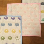 6重ガーゼのフワフワハンカチ(2枚セット)