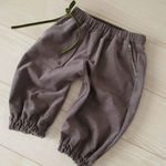  Check&stripeフレンチコーデュロイ×リバティニッカボッカ１００