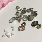 【20個】イヤリングパーツ 貼り付けタイプ