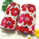 エルゴよだれカバー＊北欧風花柄×デニム風のリバーシブル