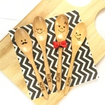 ４人家族用♡木製スプーン４本セット
