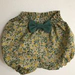 コーデュロイ小花柄のかぼちゃパンツ