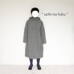 ■ kanako-atさま専用 ■おとなふく、チャコールグレーコーデュロイのボトルネックワンピース