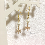 雪の結晶ピアス♡小