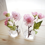 水まで♡本物?!♡割れない春の桜アレンジ飾り透明ピンク八重桜ハーバリウム