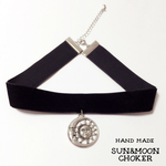 sun&moon  ベルベットチョーカー 20mm