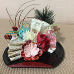 袋帯のお正月飾り