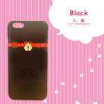 黒ねこ柄スマホケース-ねこまる