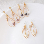 新色追加💎noble❄snow×swarovski❄耳飾り　#冬