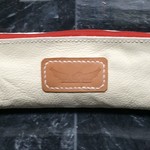 クロムレザーのペンケース　ホワイト