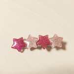 キラキラ星のヘアクリップ