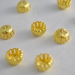 アクセサリーパーツ  ビーズキャップ ふかざら 深皿 ゴールド 9mm 50個[4582434317399] 