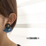 ラスト♡再販２☺︎デニムカラー☆フリンジピアス