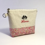 sakura616様オーダー品☆ペキニーズの手刺繍の化粧ポーチ
