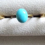 （1382）クリアランスセール☆②sold out☆①と③のみです。宝石質スリーピングビューティー　カボションリング☆お好きなタイプをお選びくださいね(^^♪