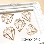 SALE*5個セット BIGダイヤモンドチャーム 