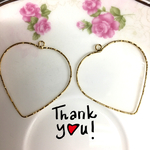 💗大きめハートフープチャーム💗