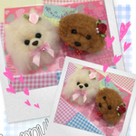 kuusora様 わんこ羊毛フェルトストラップ