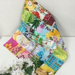 ハワイアンプリントでパッチワークのフリークロス