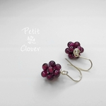 ＊Petit Berry＊ガーネットのピアス  [Silver925]