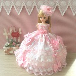 リカちゃん お姫様ドレス 一点物☆ピンク