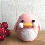 しもぶくれ・ペンギン(ピンク)羊毛フェルト