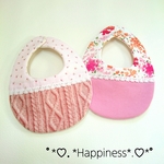 ☆*.+ﾟ女の子用☆花柄ベビースタイセット☆*.+ﾟ