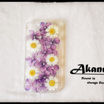 花物語「花思」/Flower Case/押し花ケース/【iphone&xperia対応】