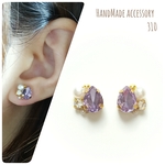 ドロップストーン/ミニビジューピアス