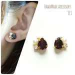 ドロップストーン/ミニビジューピアス