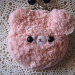 　kazkaz7270様オーダー品　ふわもこ編みくまガマちゃん　(クマのがま口)