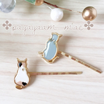 再販6＊gp4 gold cat pin グレー