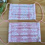 立体☆プリーツマスク　母娘 姉妹おそろいセット 花