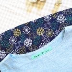 ☆　sheep1028様オーダー品　コットンウールダンガリー切替ノースリワンピ    ☆