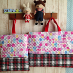 SALE！SALE！リボン蝶々③ピンク♡レッスンバッグ＆上履き袋