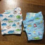 色違い2枚セット 海のいきもの 立体マスク